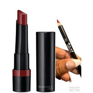 Rimmel London Hollywood Red Lipstick splash Waveliner Lip liner Set